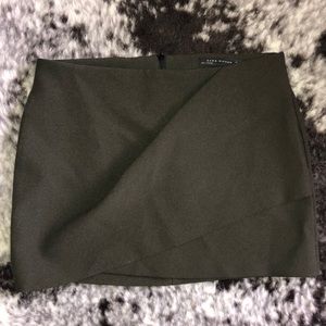 ZARA green mini skirt